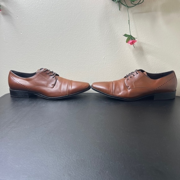 🌹 Kenneth Cole Men's Unlisted Lesson Plan Brown Business Shoes 12 Casual Work - Picture 7 of 13